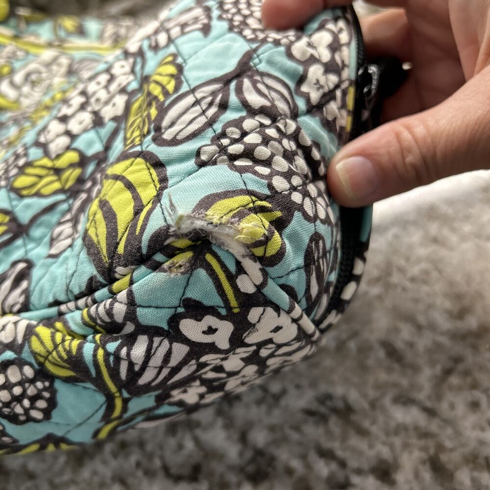 Vera Bradley purse and coin bag Shoulder Bag Satchel Tote green yellow lot 2 - Picture 9 of 12